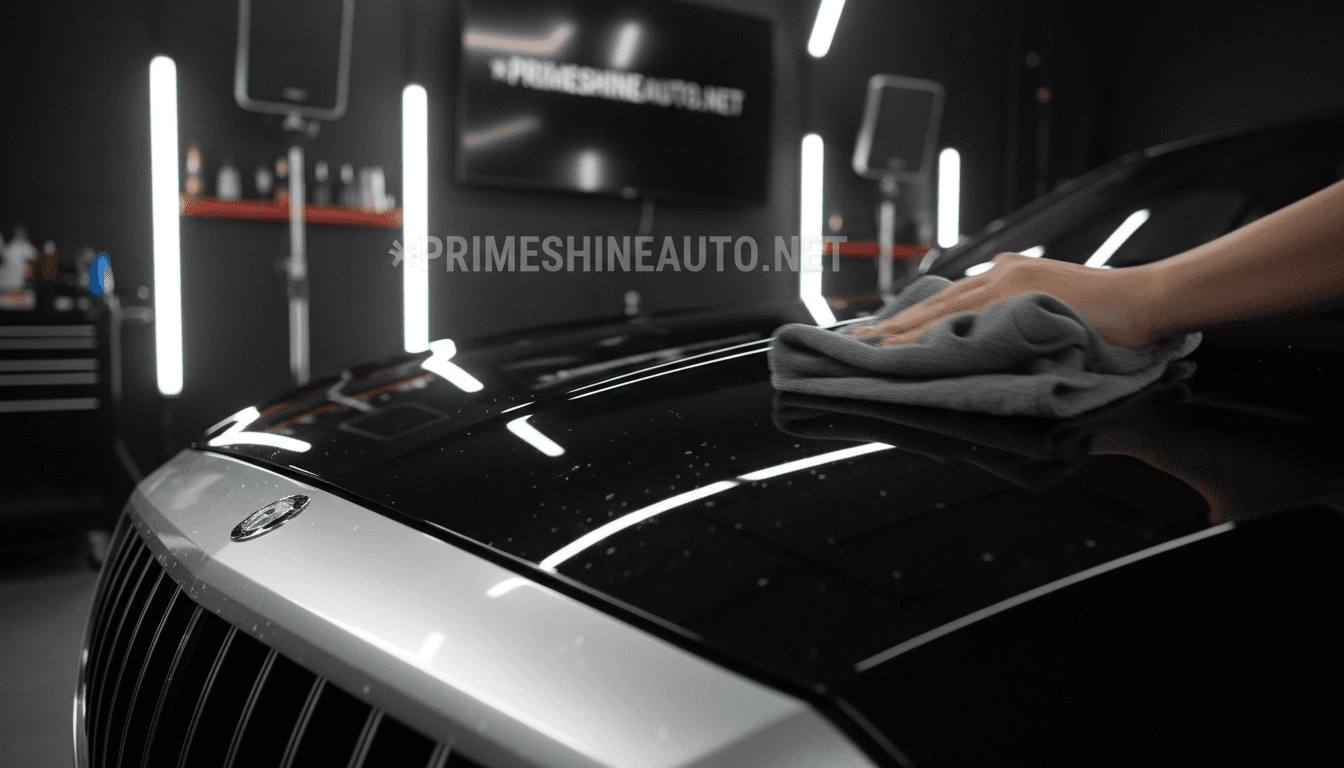 A professional automotive photography aesthetic with rich, saturated colors and dramatic side-lighting.